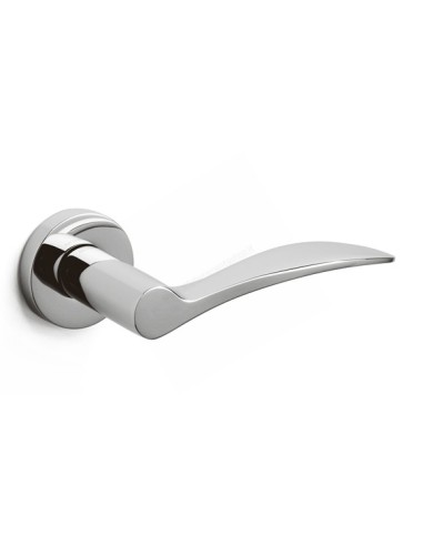 Agata Z116RB half handle for armored doors with round Rosette Olivari