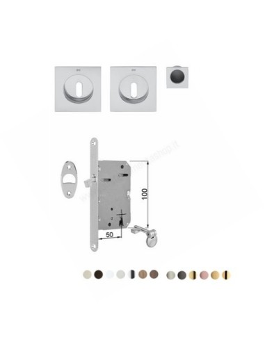 Ring SD225 Sliding door handle set with key hole and lock Dnd