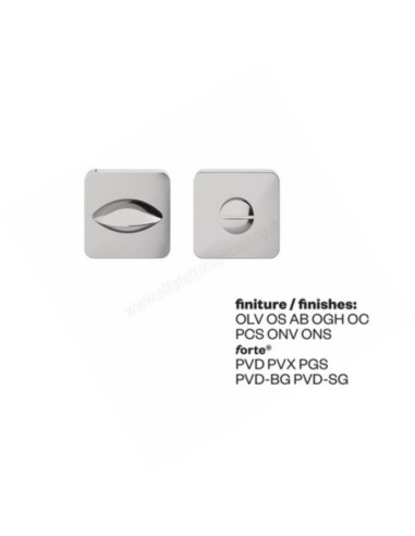RDN05+A Turn and release set on chamfered square rosette Dnd