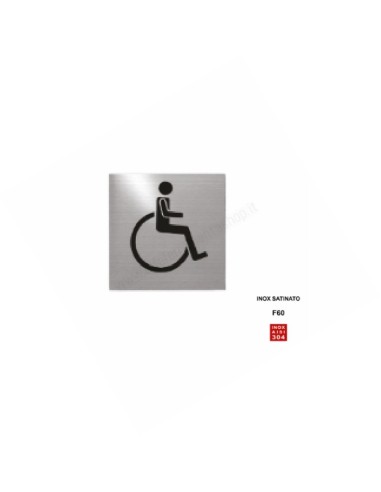 Pittogramma "Disabili" Art. 3803 Inox Fimet