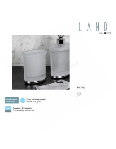 B2841 Standing Glass Holder Land Bathroom Line Colombo Design