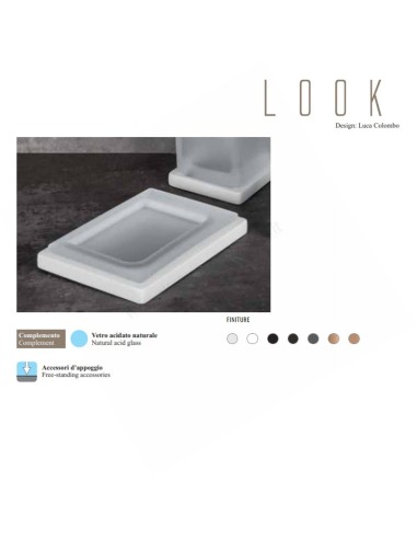 B1640 Standing Soap dish holder Bathroom Look Line Colombo Design