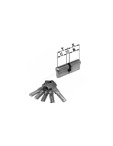 AGB Artech Cylinder key Mod.5000PS CA0016.25.35