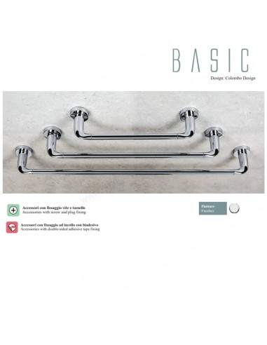 B2711 Porte-serviette de salle de bain Basic Colombo Design