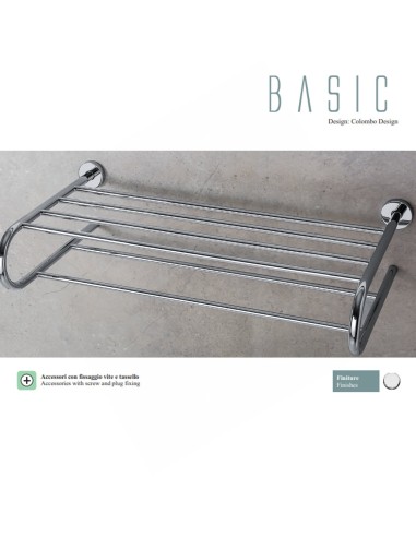 B2787 Rack Toallero de la línea de baño Basic Colombo Design