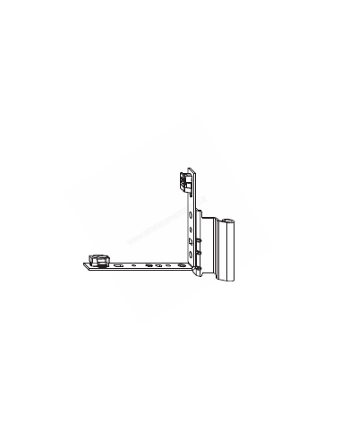 Maico corner hinge PVC for groove right and left cod.59443