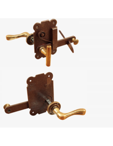 Il Forgiato Iron Thumb Latch with spring and handle FM 250