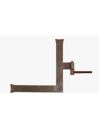 Il Forgiato Forged iron angled hinge wall screw leg pivot removable FF 258.V