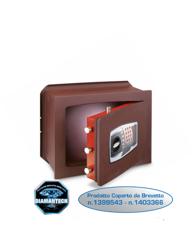 Wall safe with dual combination Technomax Unica Trony anti-cut