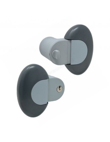 Meroni Pigio handle for entryways and offices, painted light and dark gray P13E