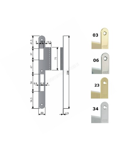 Agb Incontri for Opera Hotel SL for flush doors 46-52 mm