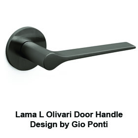 lama L Olivari door handle black 