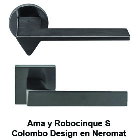 Tiradores de puerta Colombo Design en Neromat