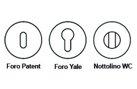 Fori Chiave Patent Yale e Nottolino WC